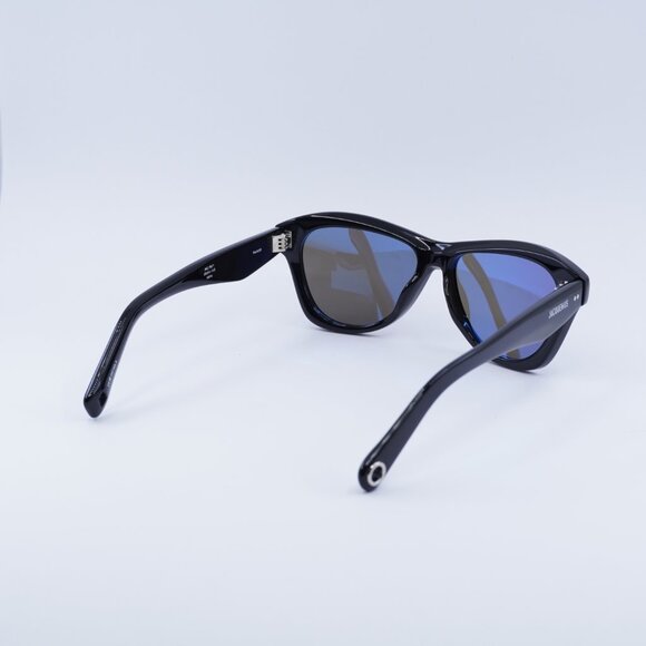 Jacquemus PALMIER JAC/59 C1 Sunglasses Shiny Black Cat Eye Frame, Grey Lenses - Picture 10 of 11